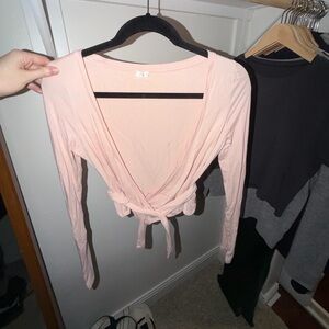 CSB Blush Long Sleeve Ballet Wrap Top 🩰